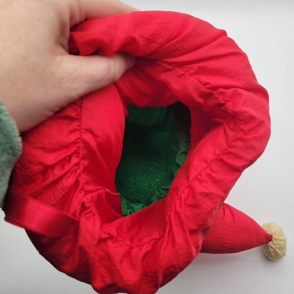 Lot of Vintage Christmas Decor Puffy Nylon Parachute Material - Santa & Reindeer - Picture 6 of 14